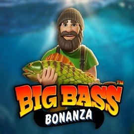 Big Bass Bonanza slot logo by Pragmatic Play at Cazeus Casino