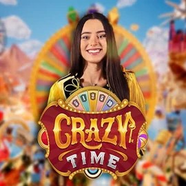 Crazy Time casino game by Evolution – featured logo at Cazeus Casino